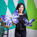 Purple Butterfly Metal Wall Decor, Set of 2