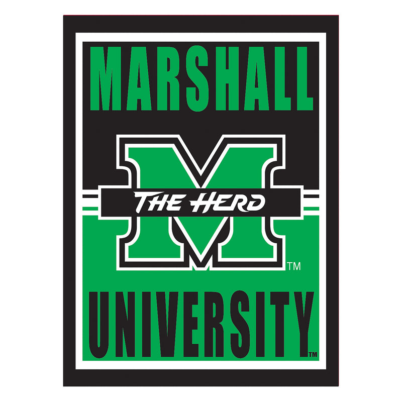 15.5"L x 11.5"H Medium Metal Wall Sign, Marshall University