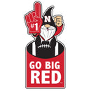 University of Nebraska Gnome Metal Sign 10"L x 30"H