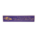Baltimore Ravens Engraved Wood Sign, 3.5" x 18"
