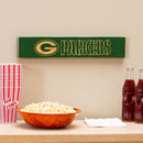 Green Bay Packers Engraved Wood Sign, 3.5" x 18"