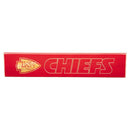 Kansas City Chiefs Engraved Wood Sign, 3.5" x 18"