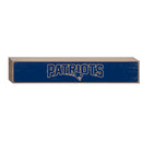 New England Patriots Engraved Wood Sign, 3.5" x 18"