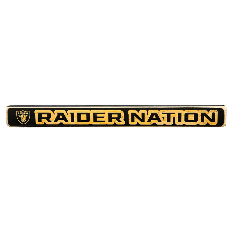 Las Vegas Raiders Engraved Wood Sign, 1.5" x 18"
