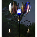 59.5"H Wind Spinner, Copper Leaves