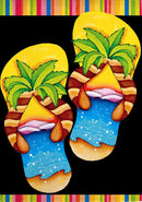 Flag, Gar, Island Flip Flops