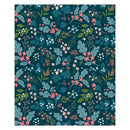 Bursting Botanicals Plush Blanket, 60"L x 50"W