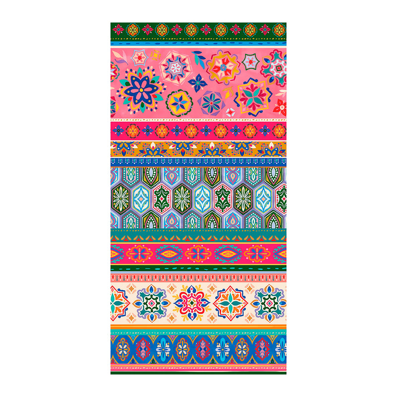 Geometric Tapestry Quick Dry Towel and Matching Carrying Case, 60" x 30"