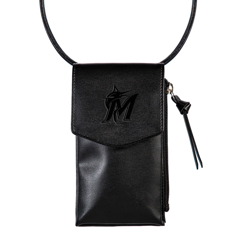 Miami Marlins, Cross Body Wallet, Black