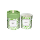 Evergreen Gifts,4.5" Floral Glass Candle with Gift Box,3.54x3.54x4.4 Inches