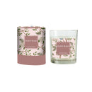 4.5" Marble Glass Candle with Gift Box,7cdl359