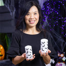 Hallowen Bat Pillar Wax Candle, Set of 2