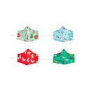 Children's Non-Medical Cotton Face Mask, Holiday, Set of 4,7cdu108ecm