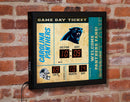 Scoreboard Wall Clock, Carolina Panthers