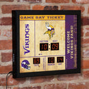 Scoreboard Wall Clock, Minnesota Vikings