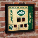 Scoreboard Wall Clock, New York Jets