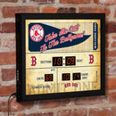 Scoreboard Wall Clock, Boston Red Sox