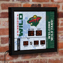 Scoreboard Wall Clock, Minnesota Wild