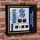 Scoreboard Wall Clock, Seattle Kraken