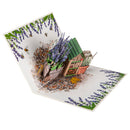 Lavender Gardener Paper Pop Up Card