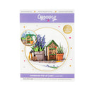 Lavender Gardener Paper Pop Up Card