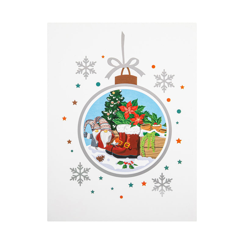 Winter Gardener Paper Pop Up Card
