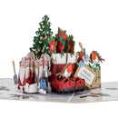 Winter Gardener Paper Pop Up Card