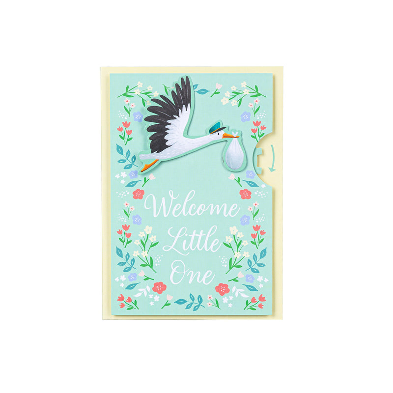 Welcome Little One Manual Motion Card