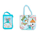 Bird House & Birds on Cherry Blossoms Compact Tote Bag
