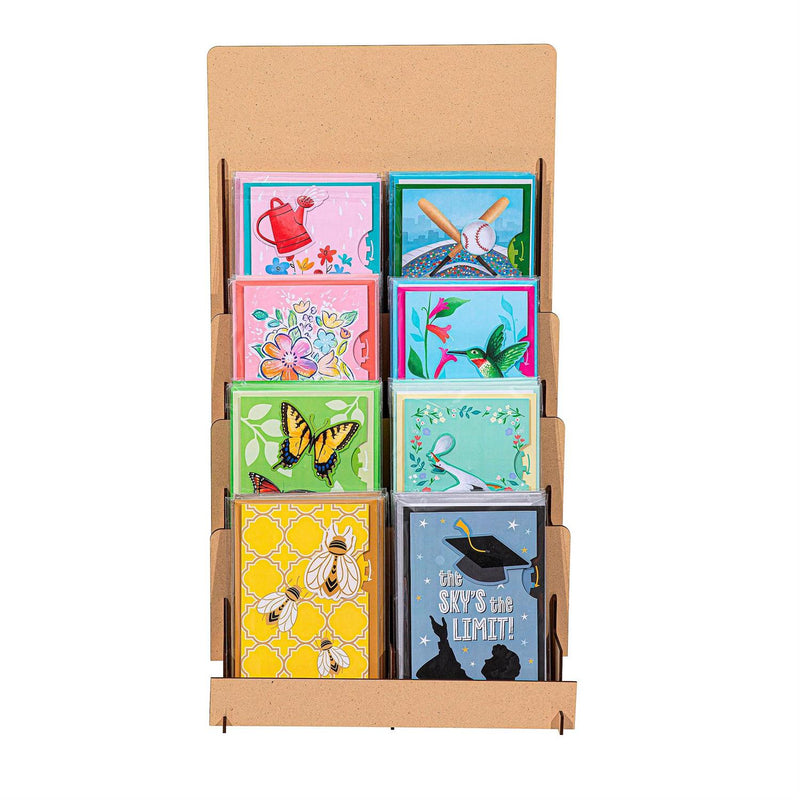 Greeting Card Wood Tabletop Display
