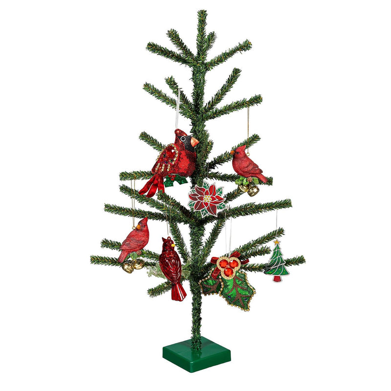 Home Display Christmas Tree Green Ornament Tabletop Display, 28"H