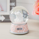 Elephant Waterglobe/Music Box, Pink