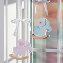 Rocking Elephant Wood Hanging D√©cor, 5"