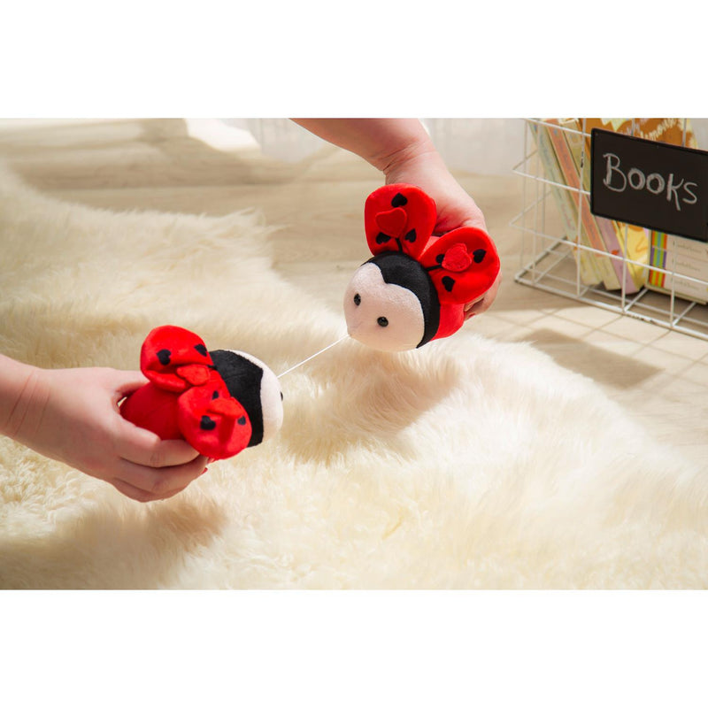 5" Plush Kissing Ladybug Plush with Pull string movement