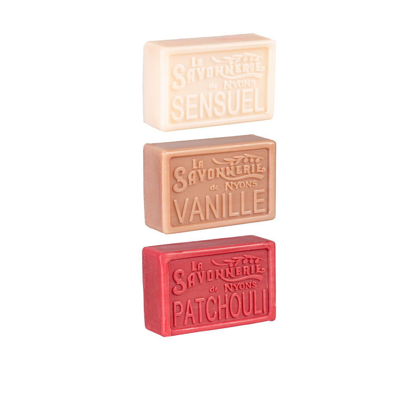 Evergreen Gifts,Bar Soap Set in Gift Box, Pink,4.33x7.08x1.18 Inches