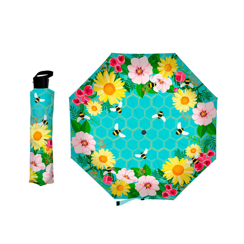 Let It Bee Compact Manual Umbrella