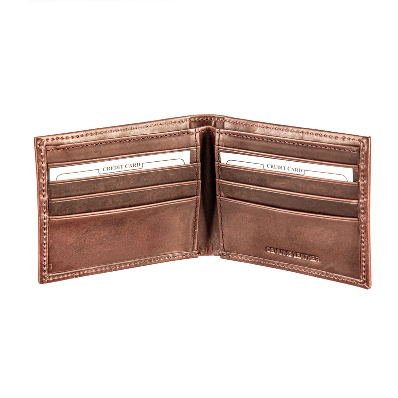 Dallas Cowboys, Bi-Fold Wallet, Brown, CH, 100% Genuine Leather,7wltb3808ch