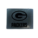 Front Pocket Wallet w/ RFID Blocking, Green Bay Packers, Black