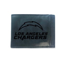 Front Pocket Wallet w/ RFID Blocking, Los Angeles Chargers, Black