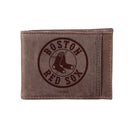 Boston Red Sox Front Pocket Wallet w/ RFID Blocking Brown