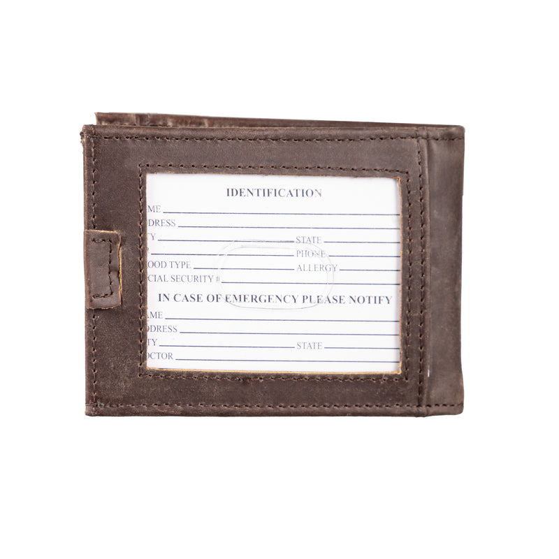 Milwaukee Brewers Front Pocket Wallet w/ RFID Blocking Brown