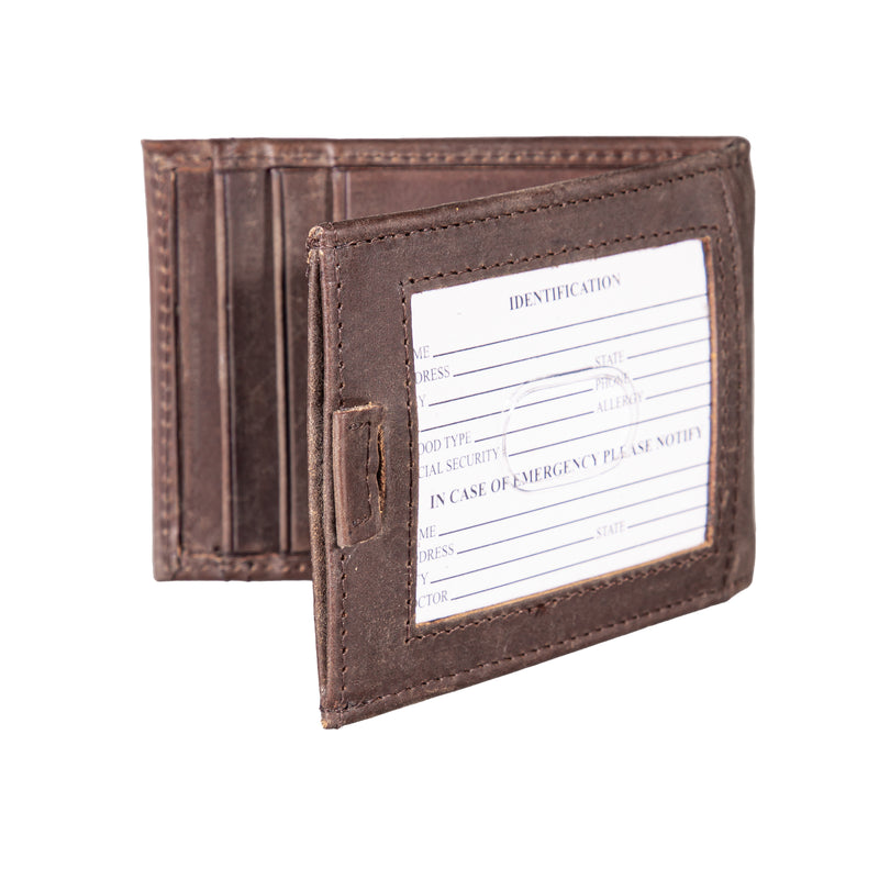 Milwaukee Brewers Front Pocket Wallet w/ RFID Blocking Brown