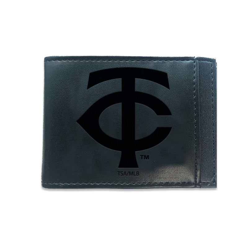 Minnesota Twins Front Pocket Wallet w/ RFID Blocking Black