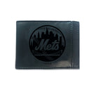 New York Mets Front Pocket Wallet w/ RFID Blocking Black