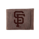 San Francisco Giants, Front Pocket Wallet w/ RFID Blocking, Brown