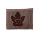 Front Pocket Wallet w/ RFID Blocking, Toronto Maple Leafs, Brown