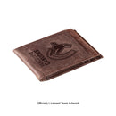 Front Pocket Wallet w/ RFID Blocking, Vancouver Canucks, Brown