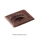 Front Pocket Wallet w/ RFID Blocking, University of Nevada, Reno, Brown