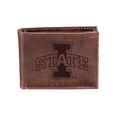 Iowa State University, Bi-Fold Wallet, Brown, CH, 100% Genuine Leather