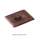 Front Pocket Wallet w/ RFID Blocking, University of Kansas, Brown